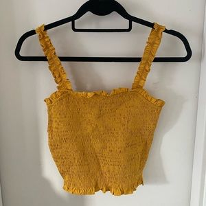 Lucy Paris spaghetti strap crop top